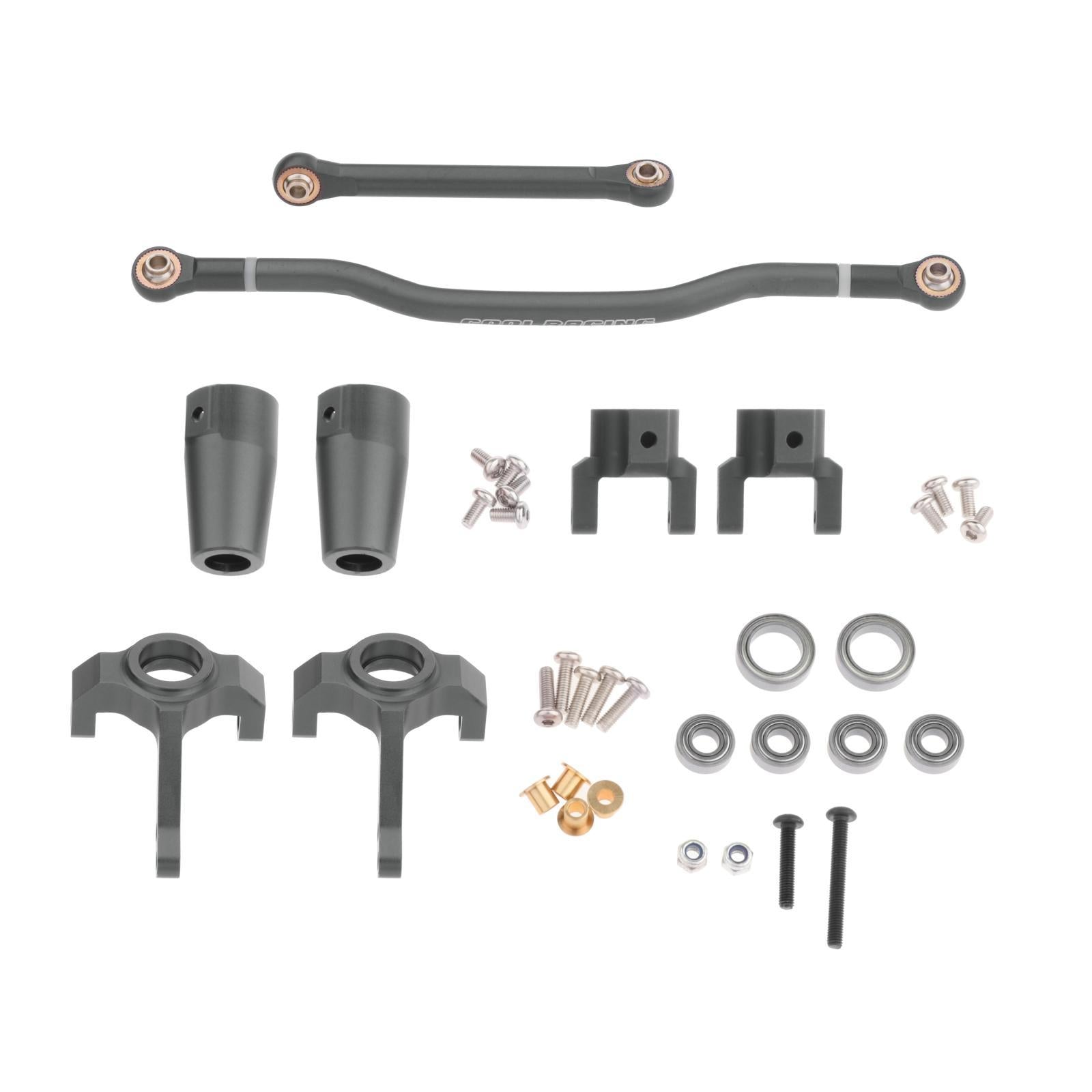 Alloy RC Steering Link Set Bearings for Axial 90027 90035 RC Rock Hobby Car titanium