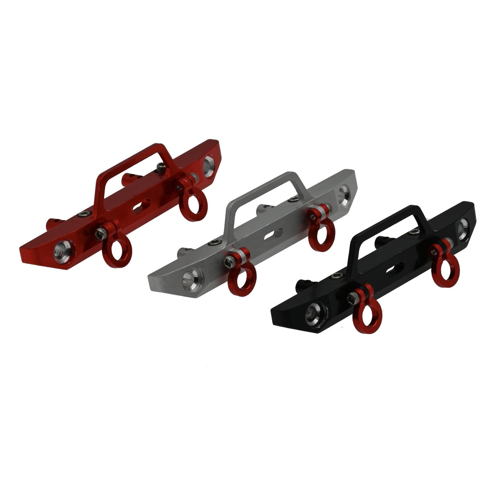 Aluminum Alloy Front Bumper for Axial SCX24 AXI90081 1/24 RC Car Black