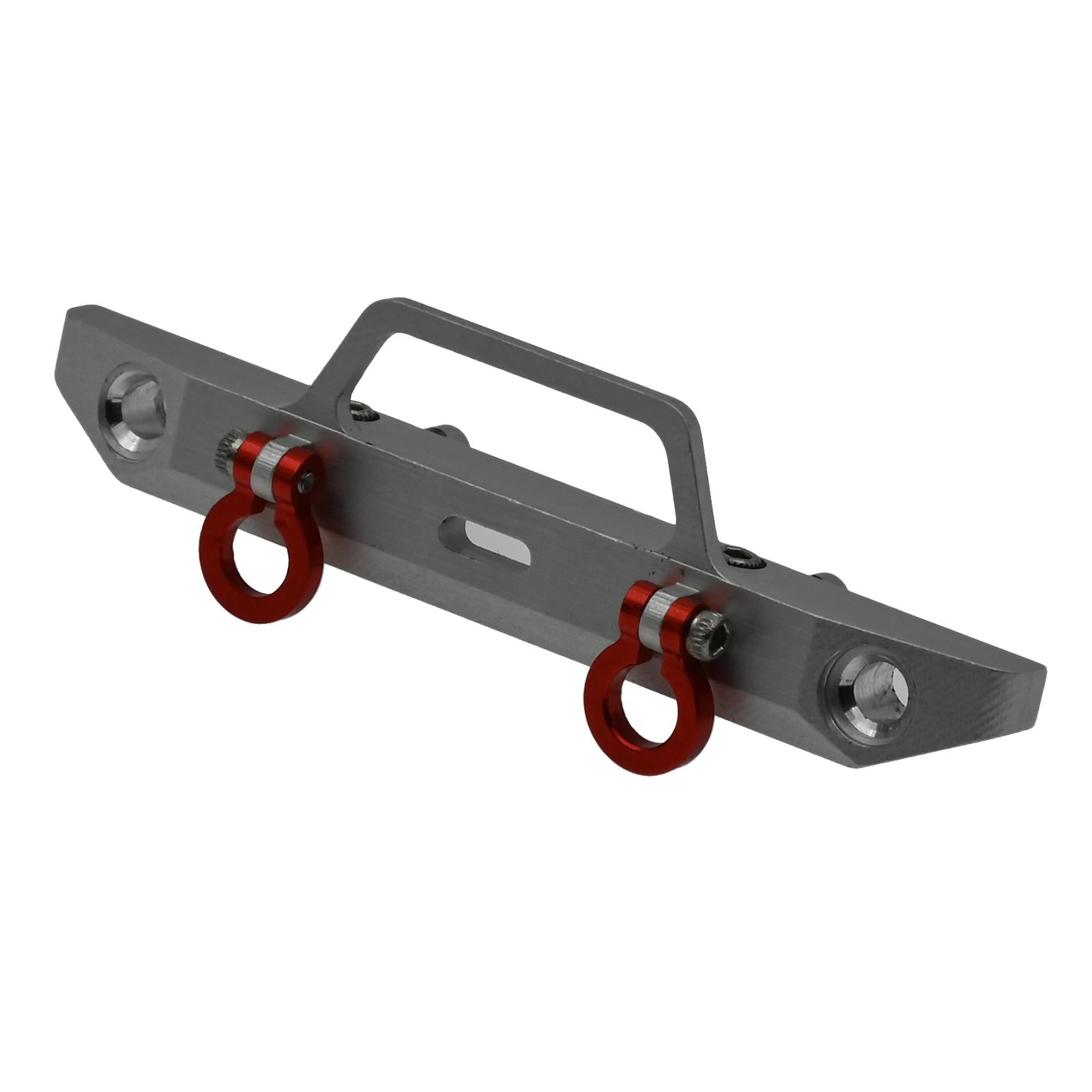 Aluminum Alloy Front Bumper for Axial SCX24 AXI90081 1/24 RC Car Silver