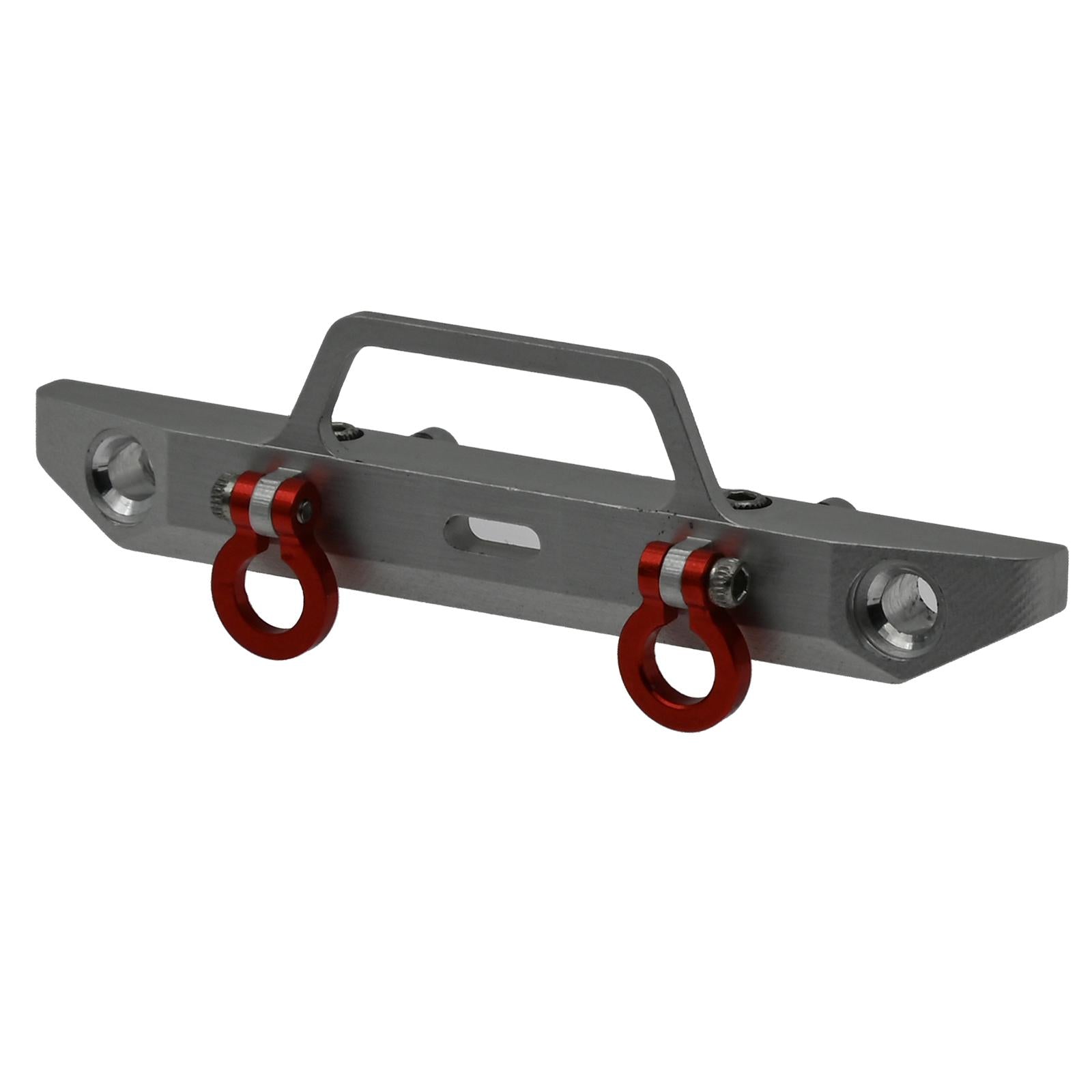 Aluminum Alloy Front Bumper for Axial SCX24 AXI90081 1/24 RC Car Silver