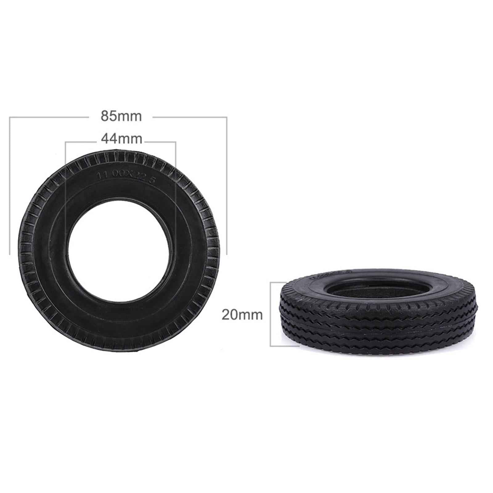 1/14 Widen 20mm Rubber Tire for Tamiya Model Crawler Buggy Trailer Tractor