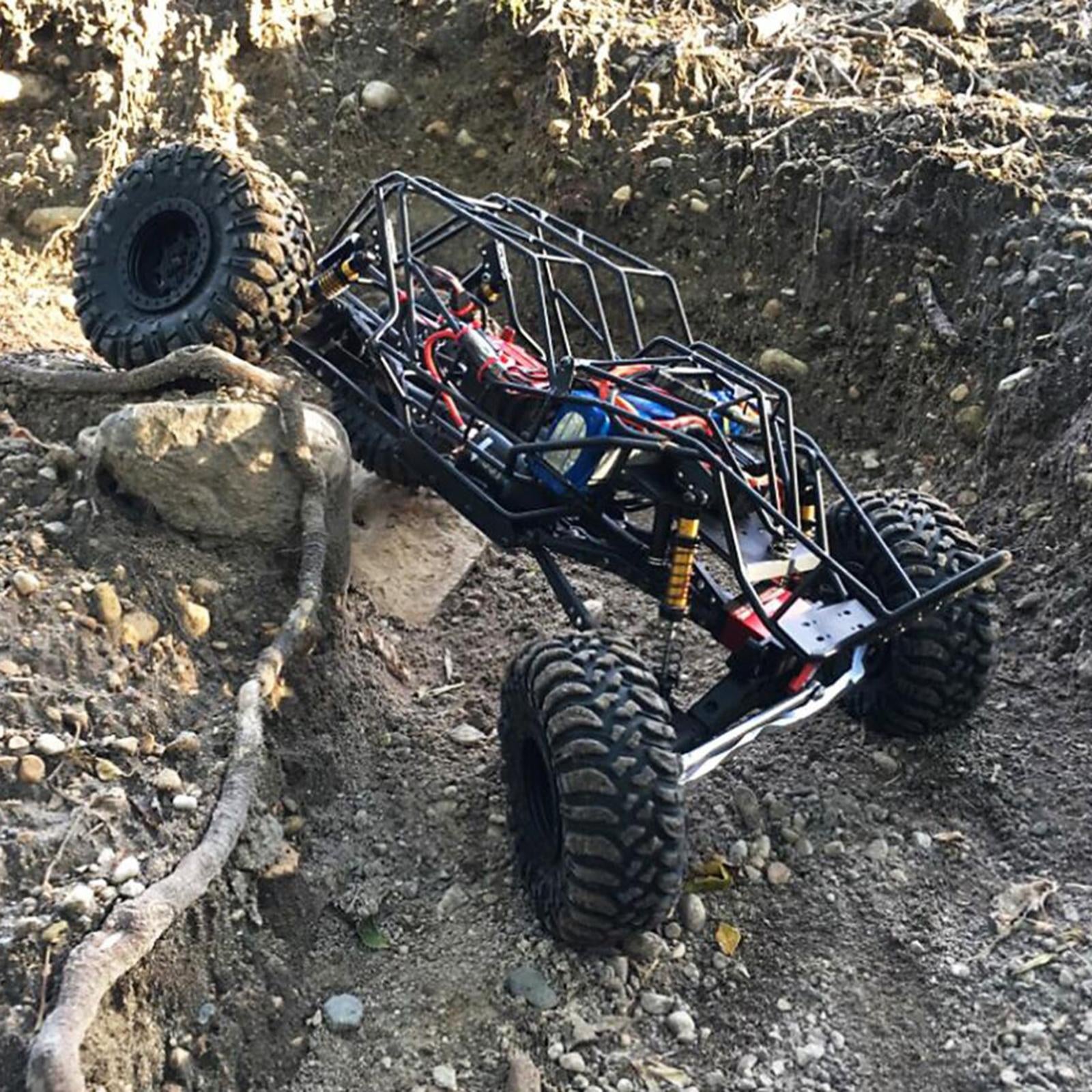 Black Roll Cage Chassis Frame for Axial SCX10 90022 RC Crawler Car DIY Parts