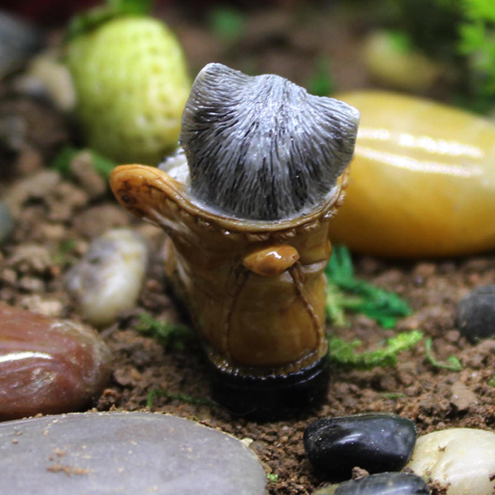 3xMiniature Animals Fairy Garden Micro Landscape Figurine Bonsai Decor Craft