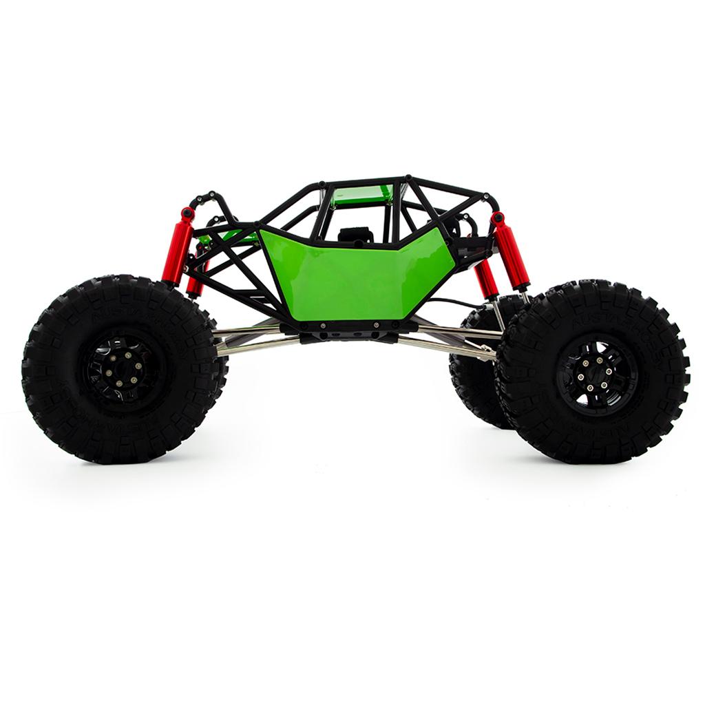 Chassis Tube Roll Cage for Axial SCX10 1/10 RC Crawler Rock Car Hobby Gifts green with wheels