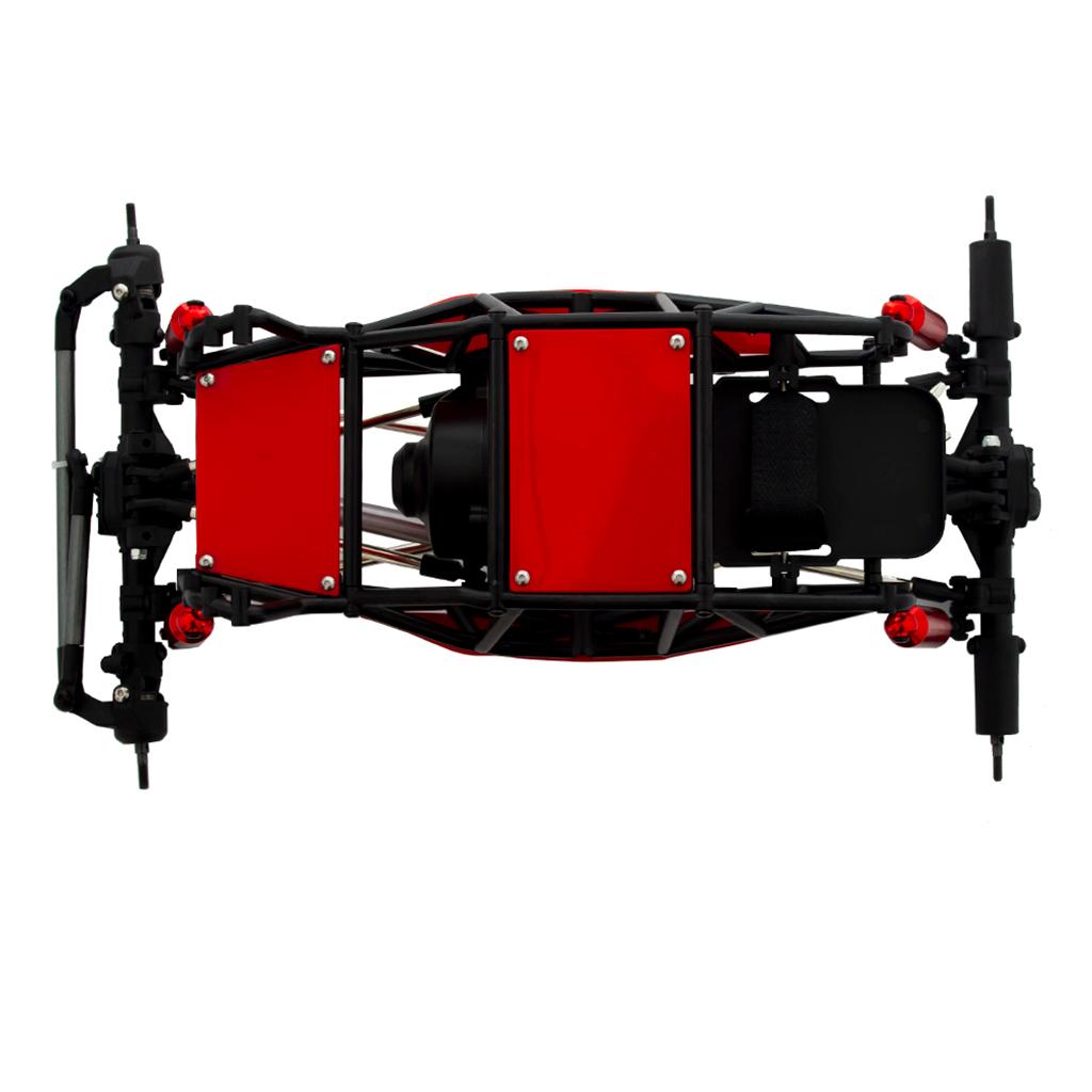 Chassis Tube Roll Cage for Axial SCX10 1/10 RC Crawler Rock Car Hobby Gifts red without wheels