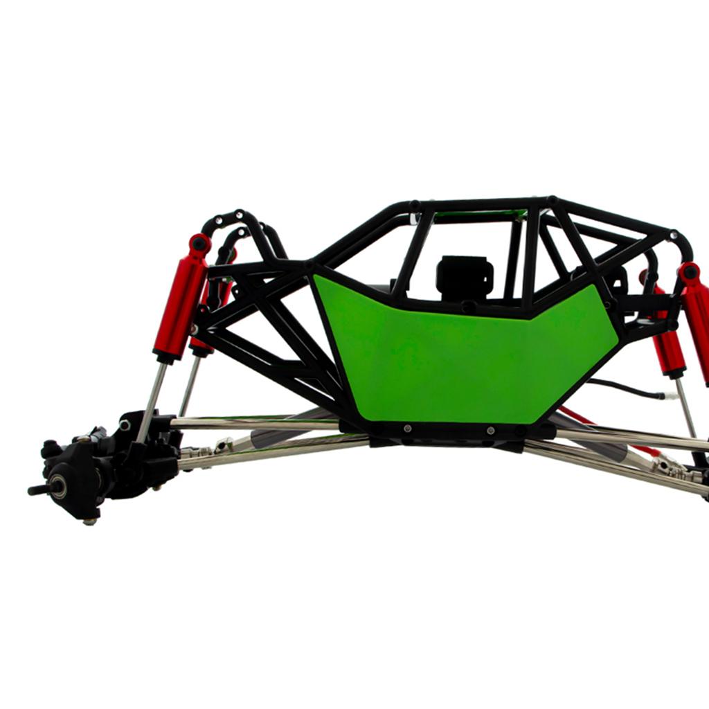 Chassis Tube Roll Cage for Axial SCX10 1/10 RC Crawler Rock Car Hobby Gifts green without wheels