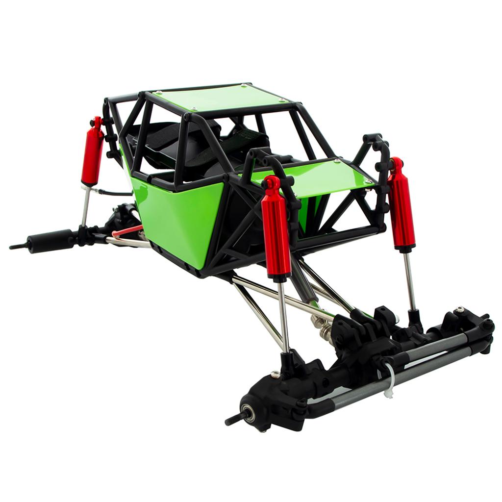 Chassis Tube Roll Cage for Axial SCX10 1/10 RC Crawler Rock Car Hobby Gifts green without wheels