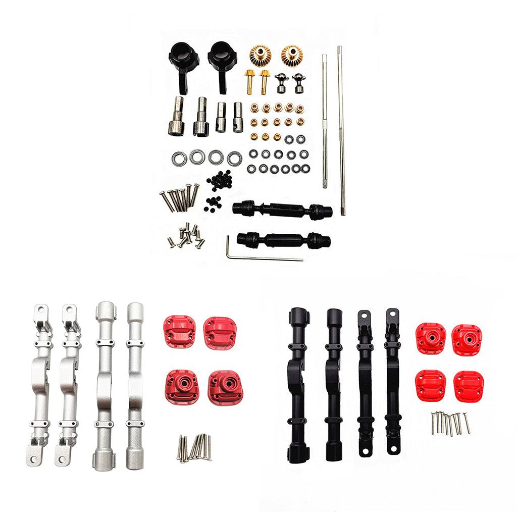 CNC Front Rear Bridge Axle for D90 D91 D96 D99S RC Car Black