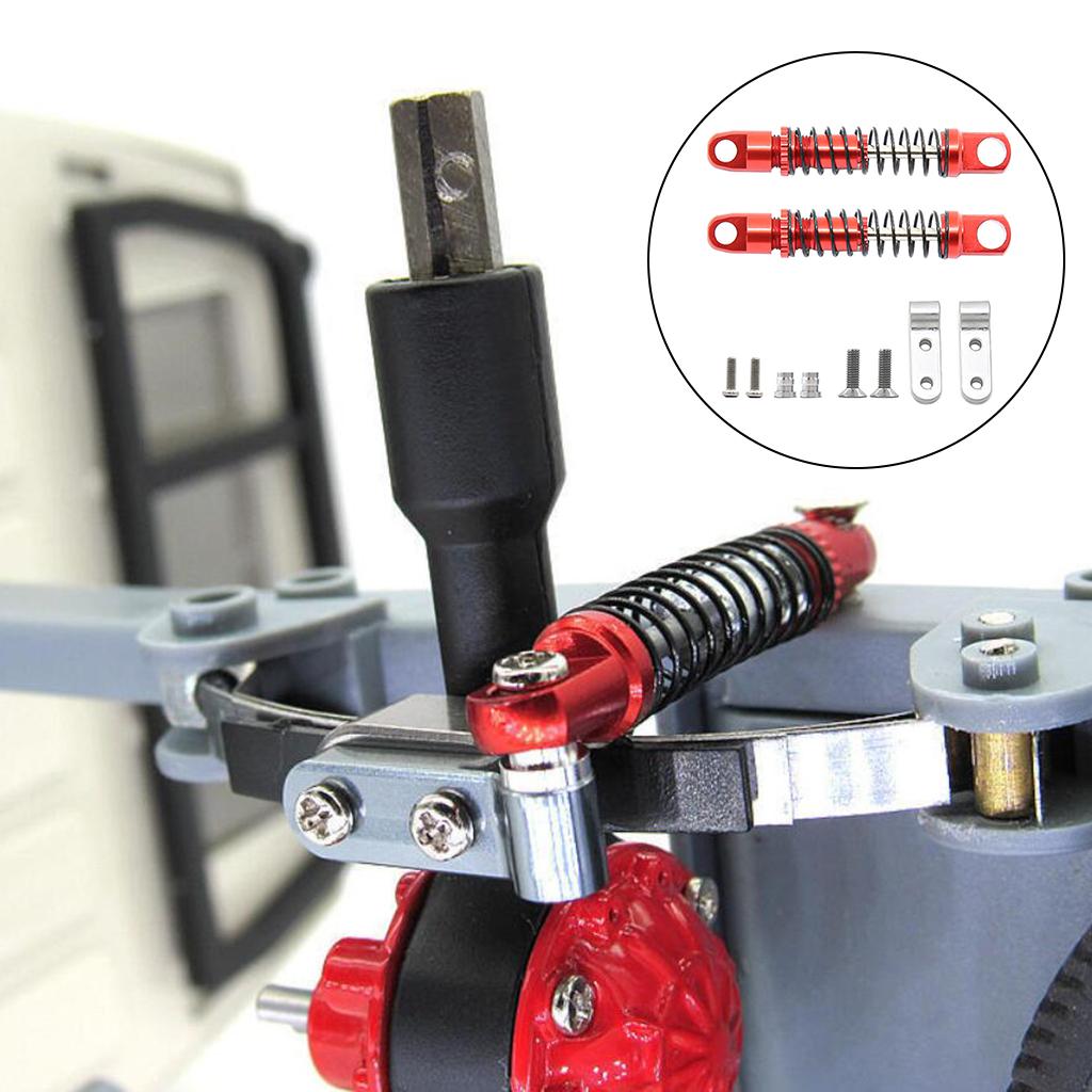 Aluminum Alloy Shock Absorber Damper Parts for WPL D12 1/10 RC Car Red