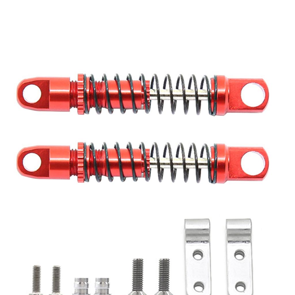 Aluminum Alloy Shock Absorber Damper Parts for WPL D12 1/10 RC Car Red