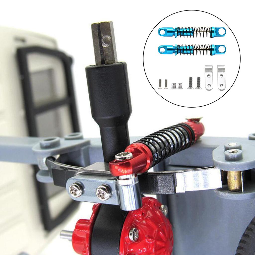 Aluminum Alloy Shock Absorber Damper Parts for WPL D12 1/10 RC Car Blue