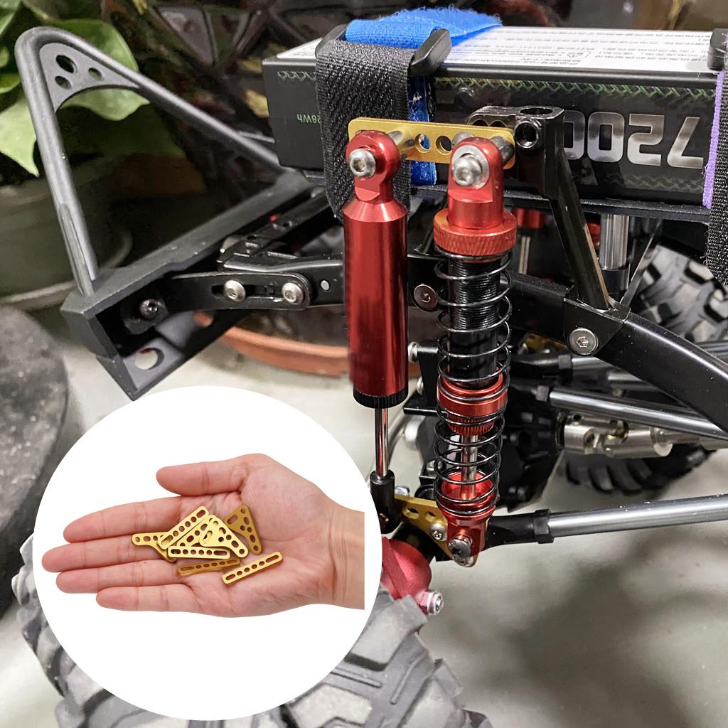 8x Metal Shock Absorber Mount for SCX10 SCX24 TRX4 TRX6 Scale RC Car Parts Gold