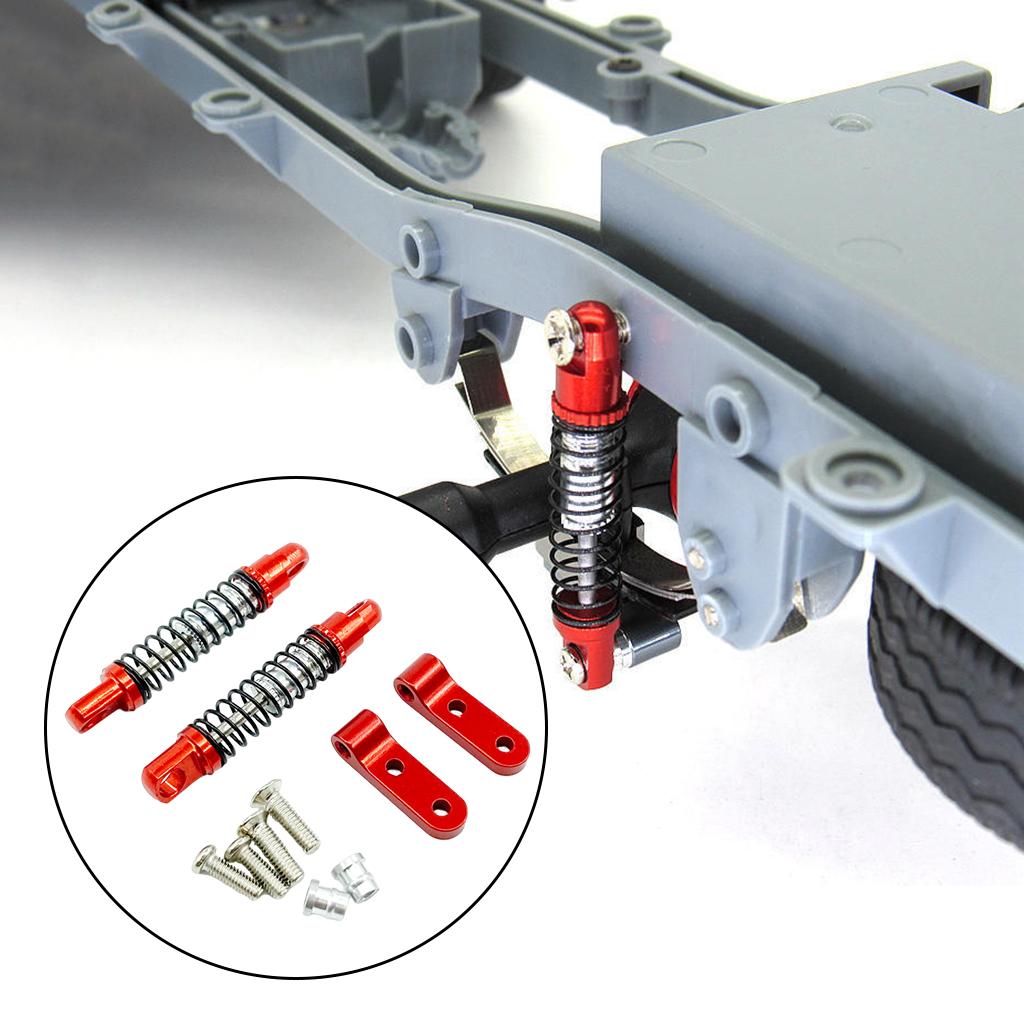Alloy Shock Absorbers Damper Fit for WPL D12 RC Car Easy to Install Red