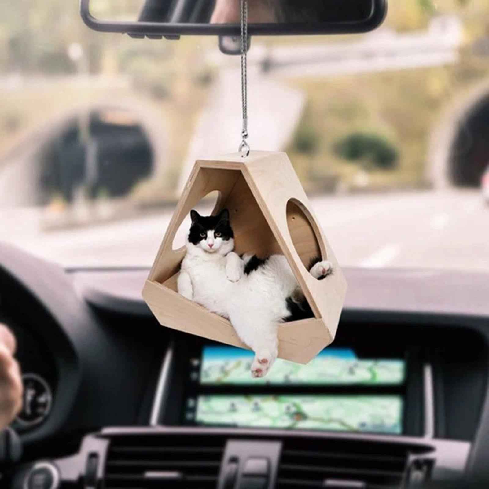 Cute Cat Car Pendant Hanging Decorative Ornaments for Rear View Mirror