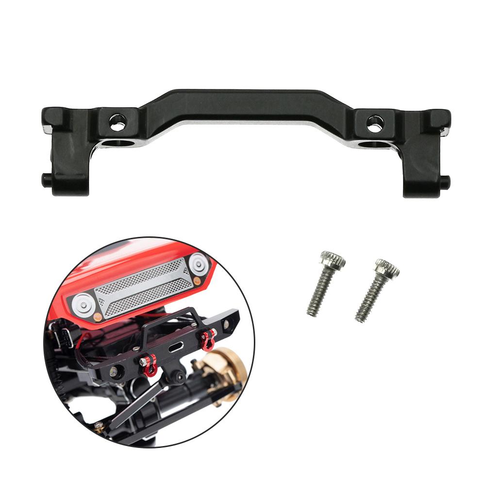 Aluminum RC Front Bumper Mount Fit for Axial SCX24 90081 1/24 RC Crawler Black