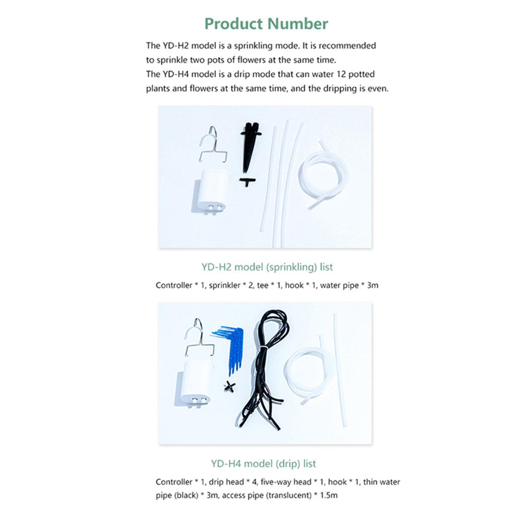 Automatic Drip Irrigation Controller Garden Plant Timer Watering System Kit 4 Head
