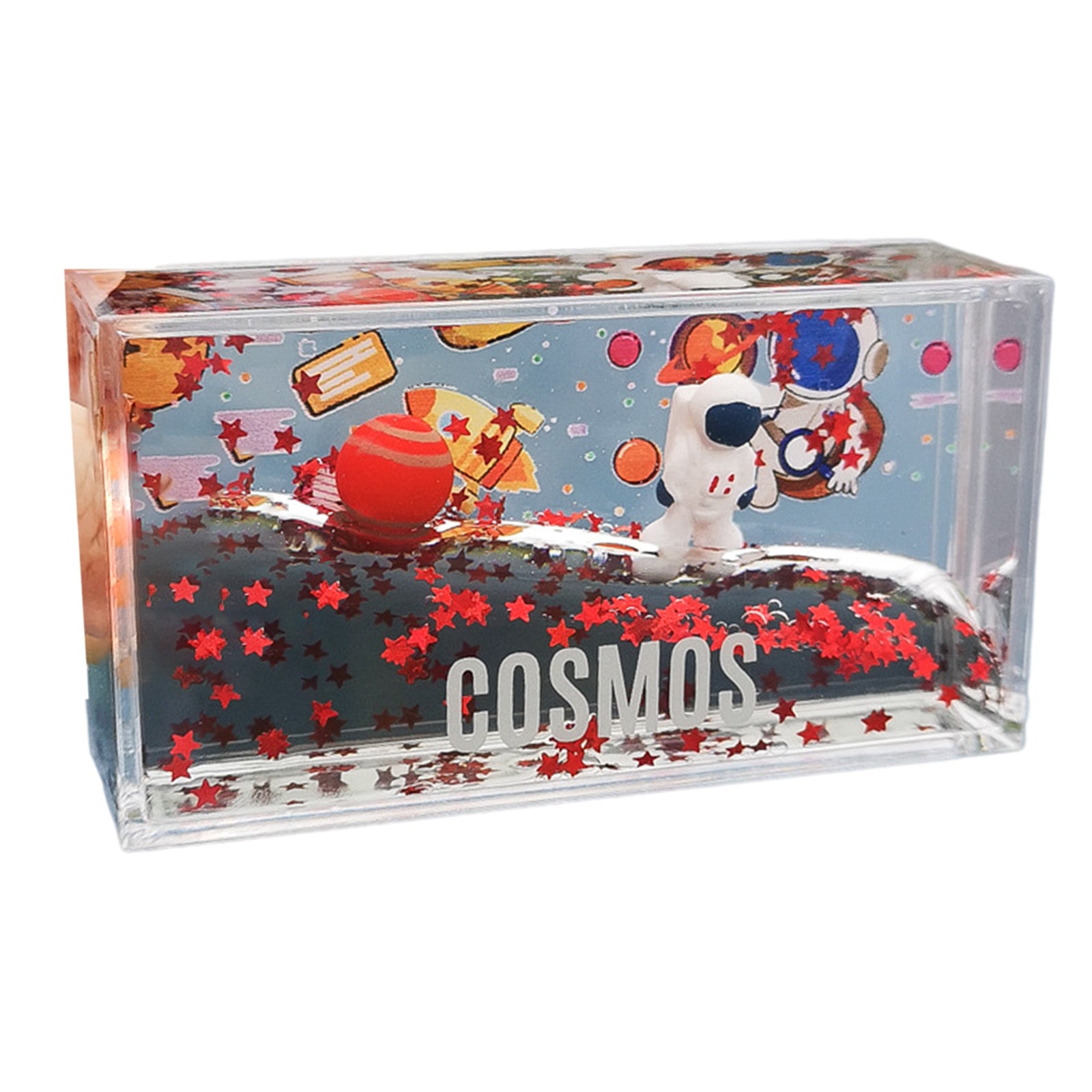 Acrylic Space Liquid Decor Relieve Stress Dynamic Sequins Birthday Gifts White