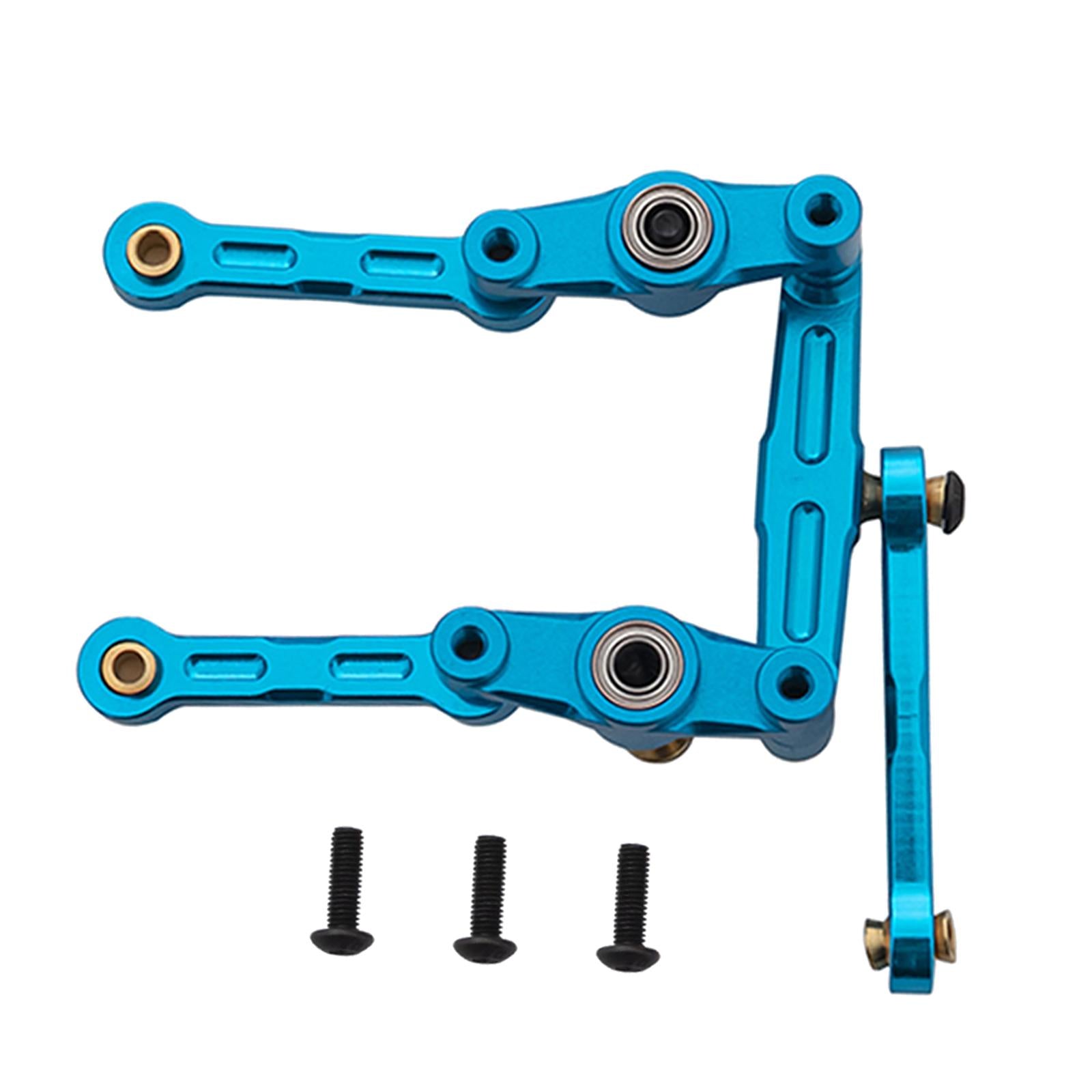 CNC Steering Linkages Fit for Tamiya TT02 TT-02 TT02D TT-02D RC Car Blue