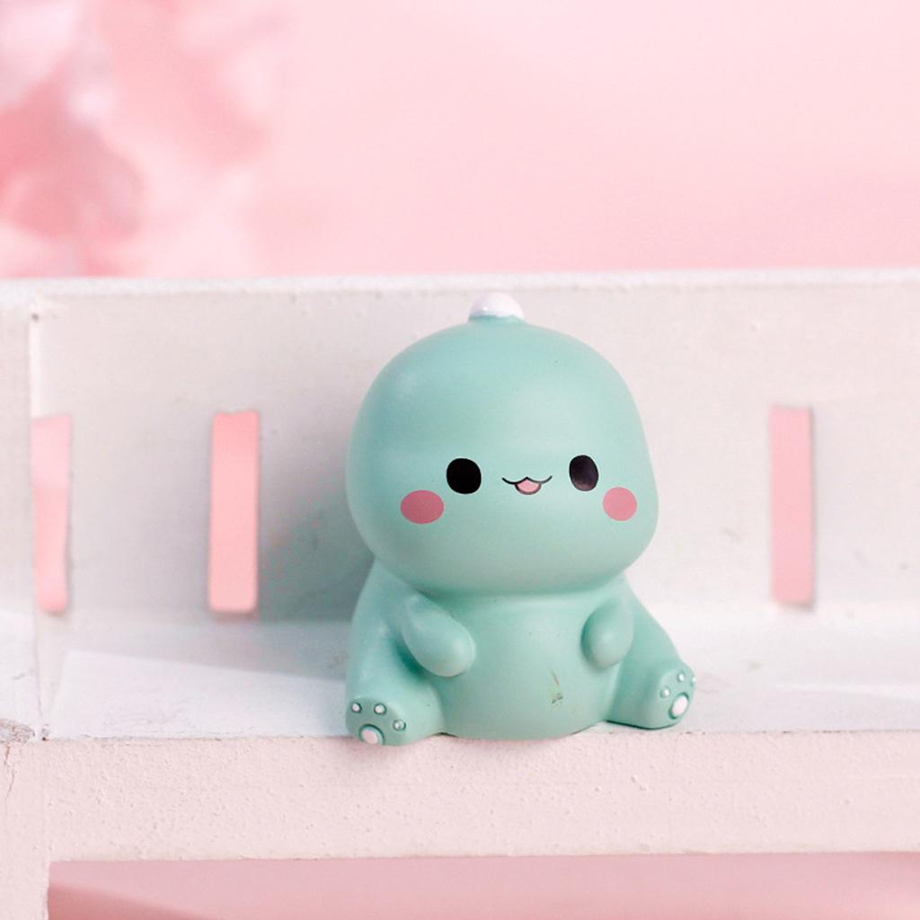 Dinosaur Figurine Statue Modern Abstract Resin Animal Craft Home Decoration Green