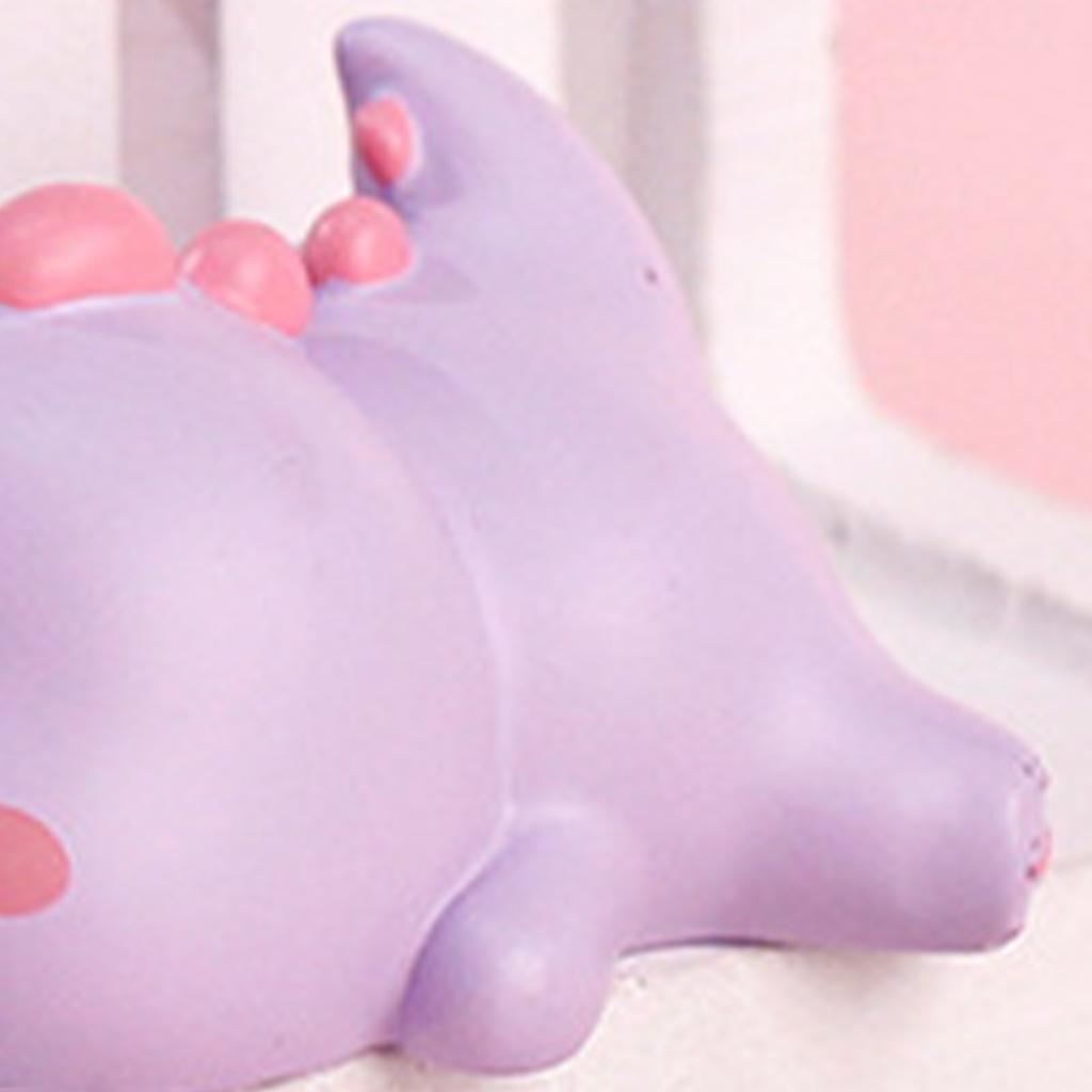 Dinosaur Figurine Statue Modern Abstract Resin Animal Craft Home Decoration Purple