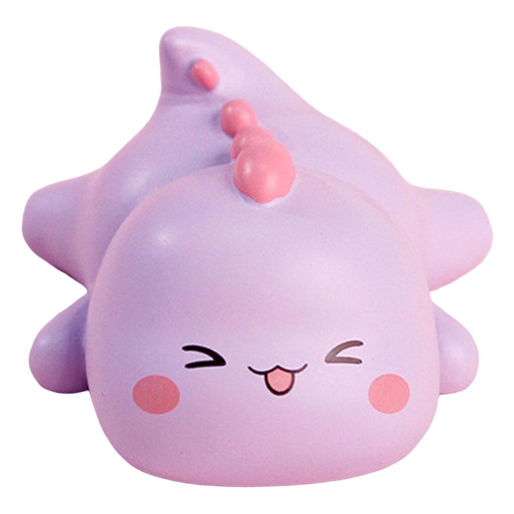 Dinosaur Figurine Statue Modern Abstract Resin Animal Craft Home Decoration Purple