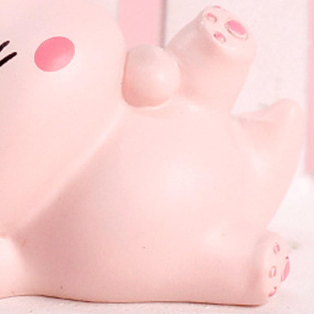 Dinosaur Figurine Statue Modern Abstract Resin Animal Craft Home Decoration Pink