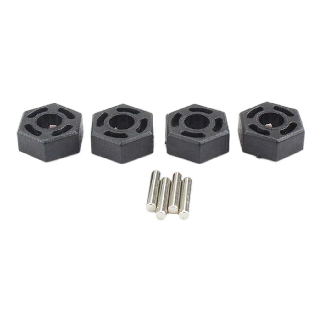 3x4pcs Hex Wheel Hubs for WLtoys 104001 Vehicles Crawler Trucks DIY Accs Parts