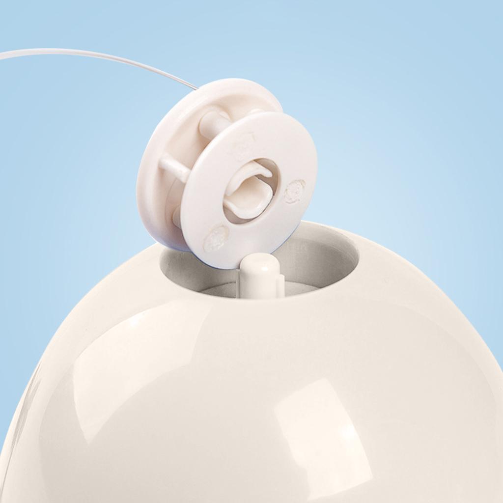 Automatic Electric Cat Toy Rotating Butterfly Kitten Toys Teaser Cat Stick White