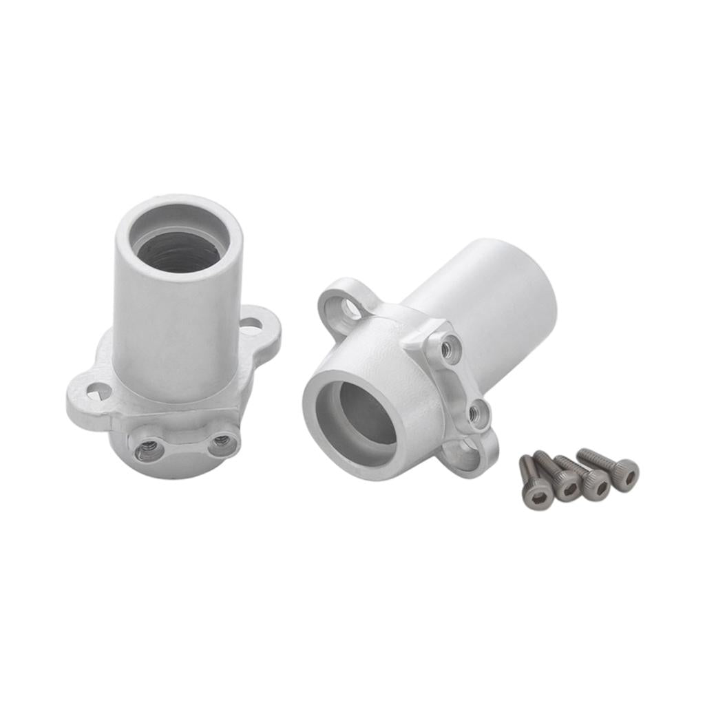 CNC Metal RC Rear Hub for Axial 1/10 Hobby Buggy Crawler Model Replacement silver