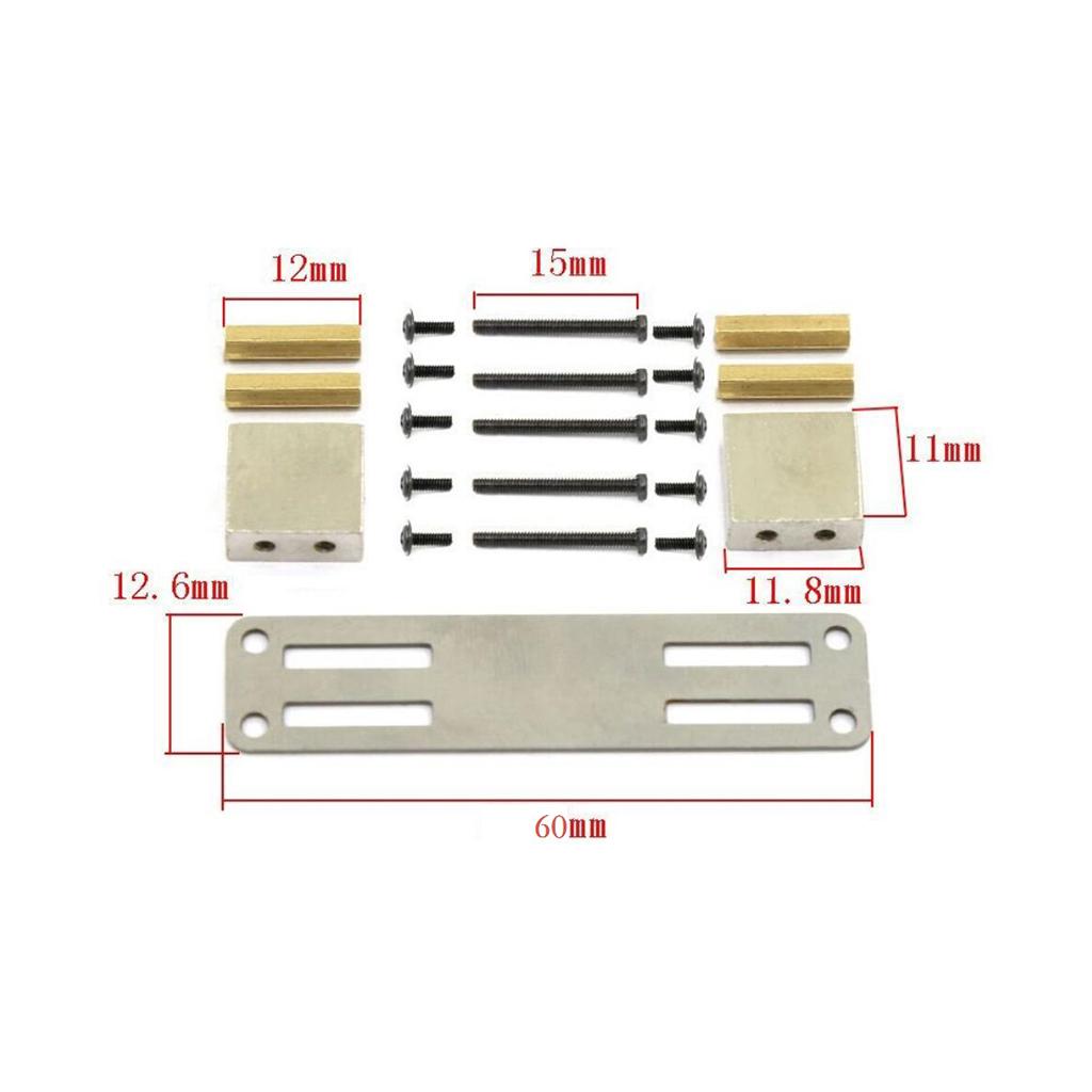 2xUpgrade Servo Fixed Mount MN D90 D91 D99S 1/12 Scale Truck DIY Accessories Yellow
