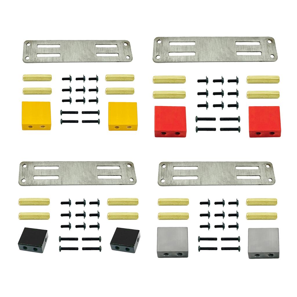 2xUpgrade Servo Fixed Mount MN D90 D91 D99S 1/12 Scale Truck DIY Accessories Yellow