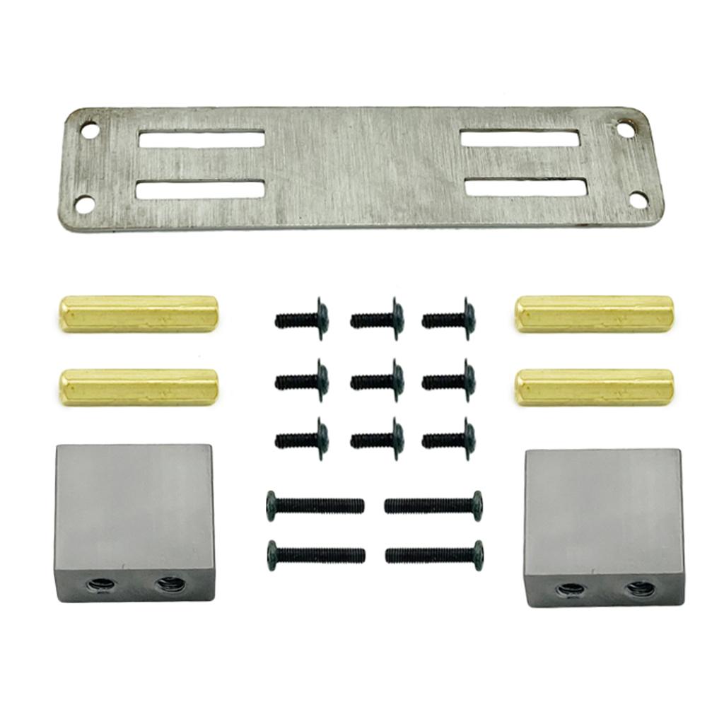 3xUpgrade Servo Fixed Mount MN D90 D91 D99S 1/12 Scale Truck DIY Accessories Silver