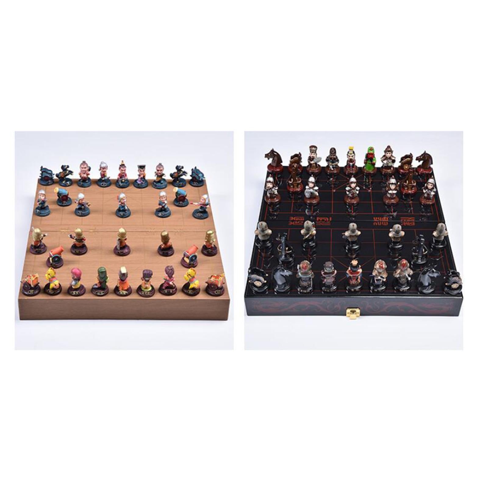 Chinese Chess Set Solid Wood Chess Board for foreign Realistic version