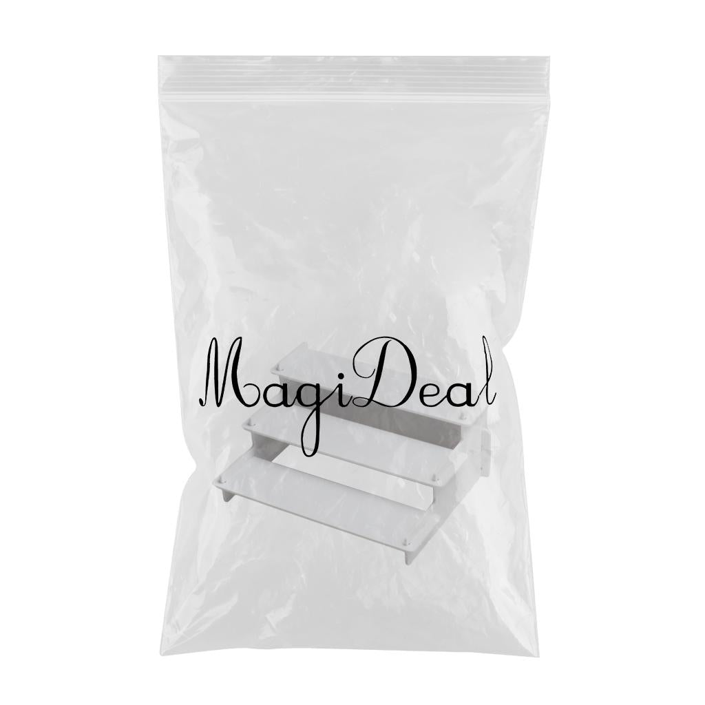 Acrylic Display Rack Makeup Cars Dolls Toy Counter Riser Stand 3 Layers C