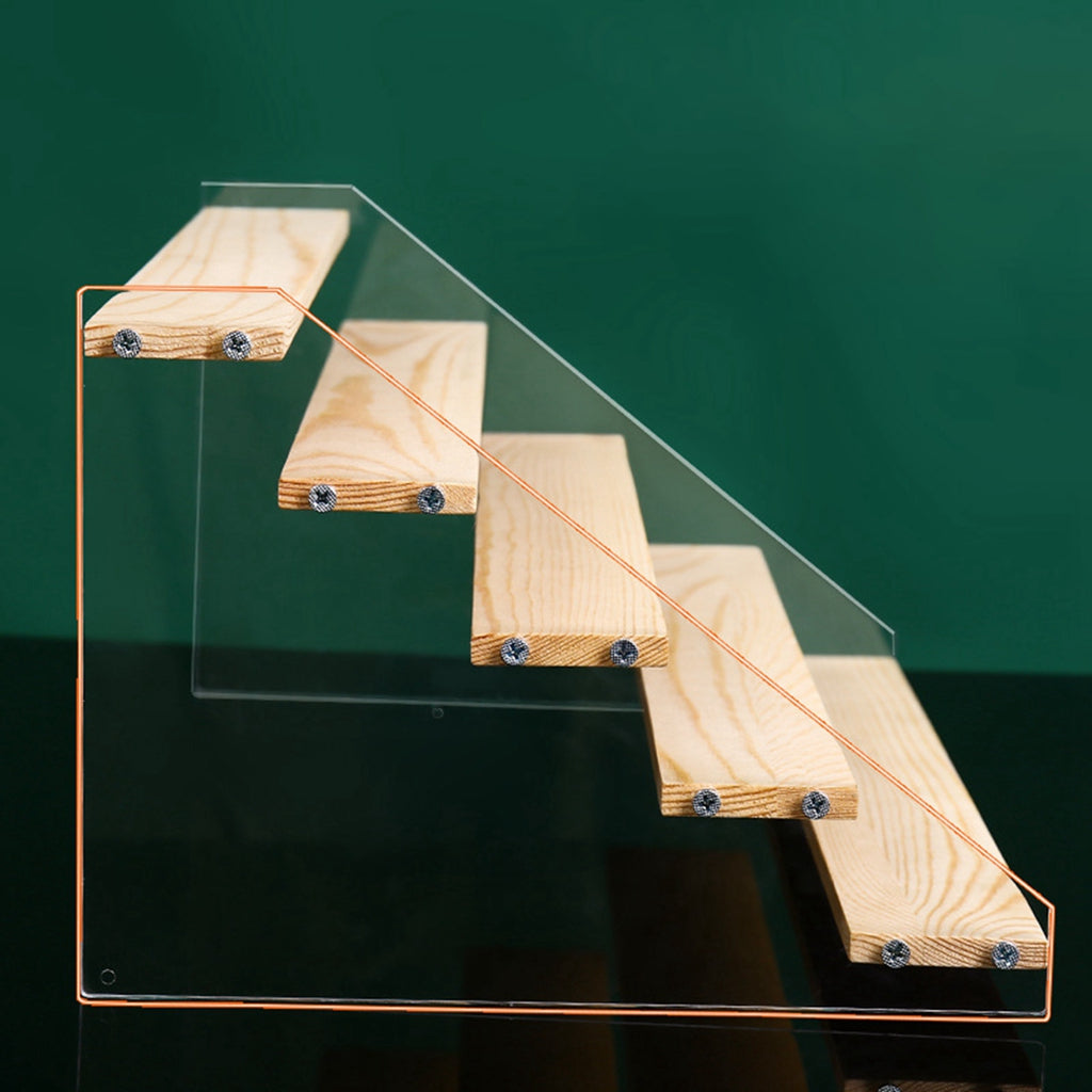 Acrylic Riser Stand Shelf for Figure Toys Display Rack 6 layer 7.9inch width