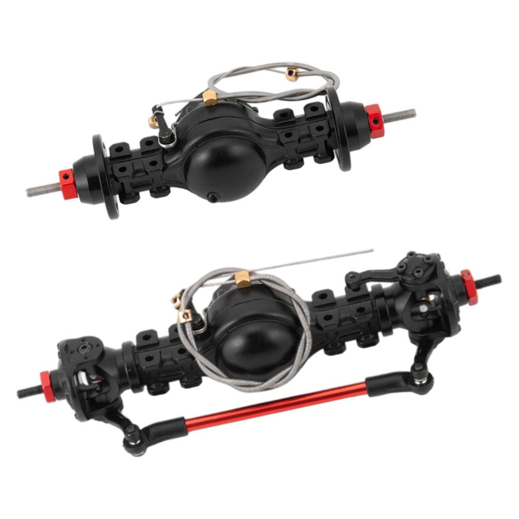 CNC Axle Assembly Set Fit for Tamiya 1:14 RC Tow Drag Truck Vehicle Upgrade front