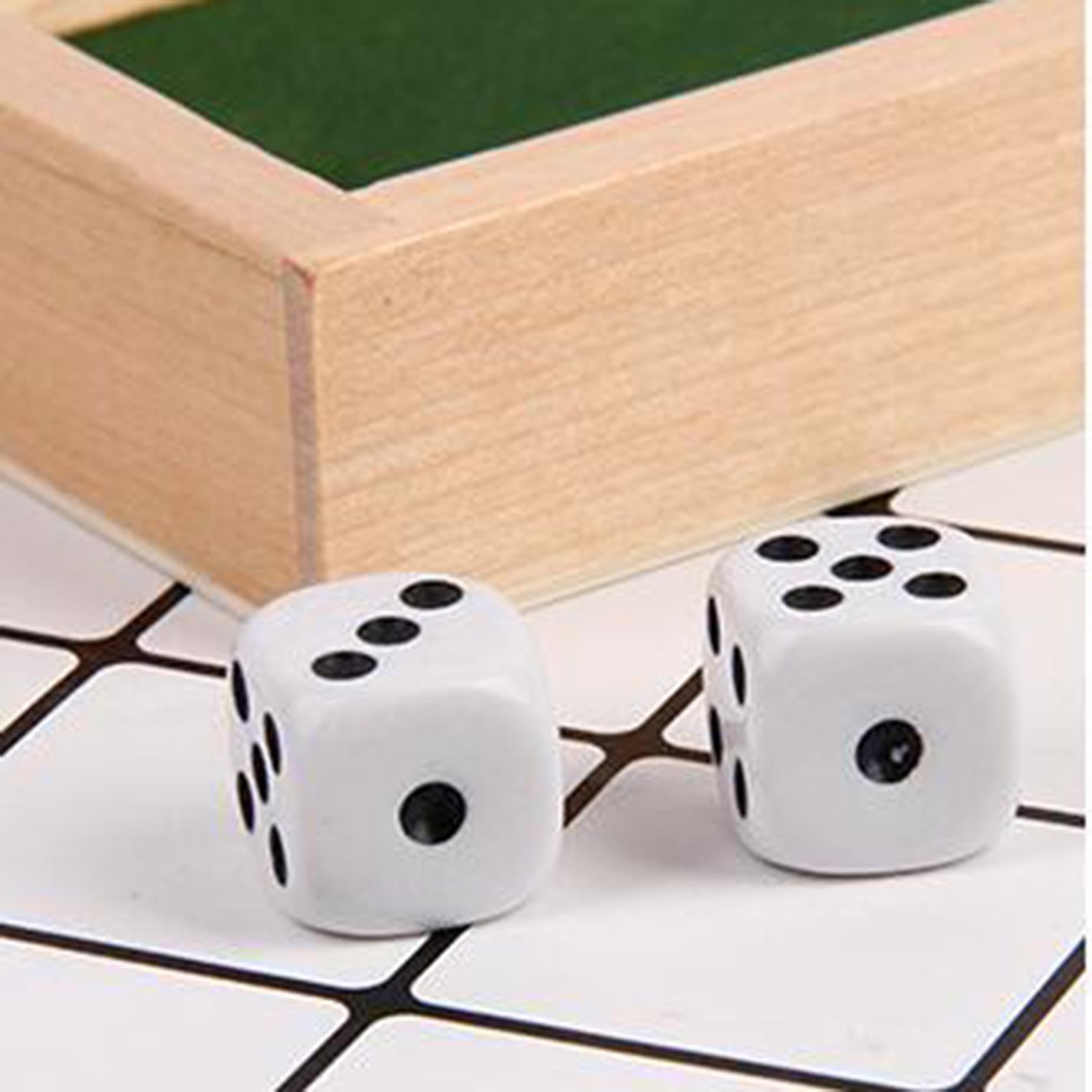 Classic Flop Game Digital Number Game Dice Gift Wooden for Home Party Ktv