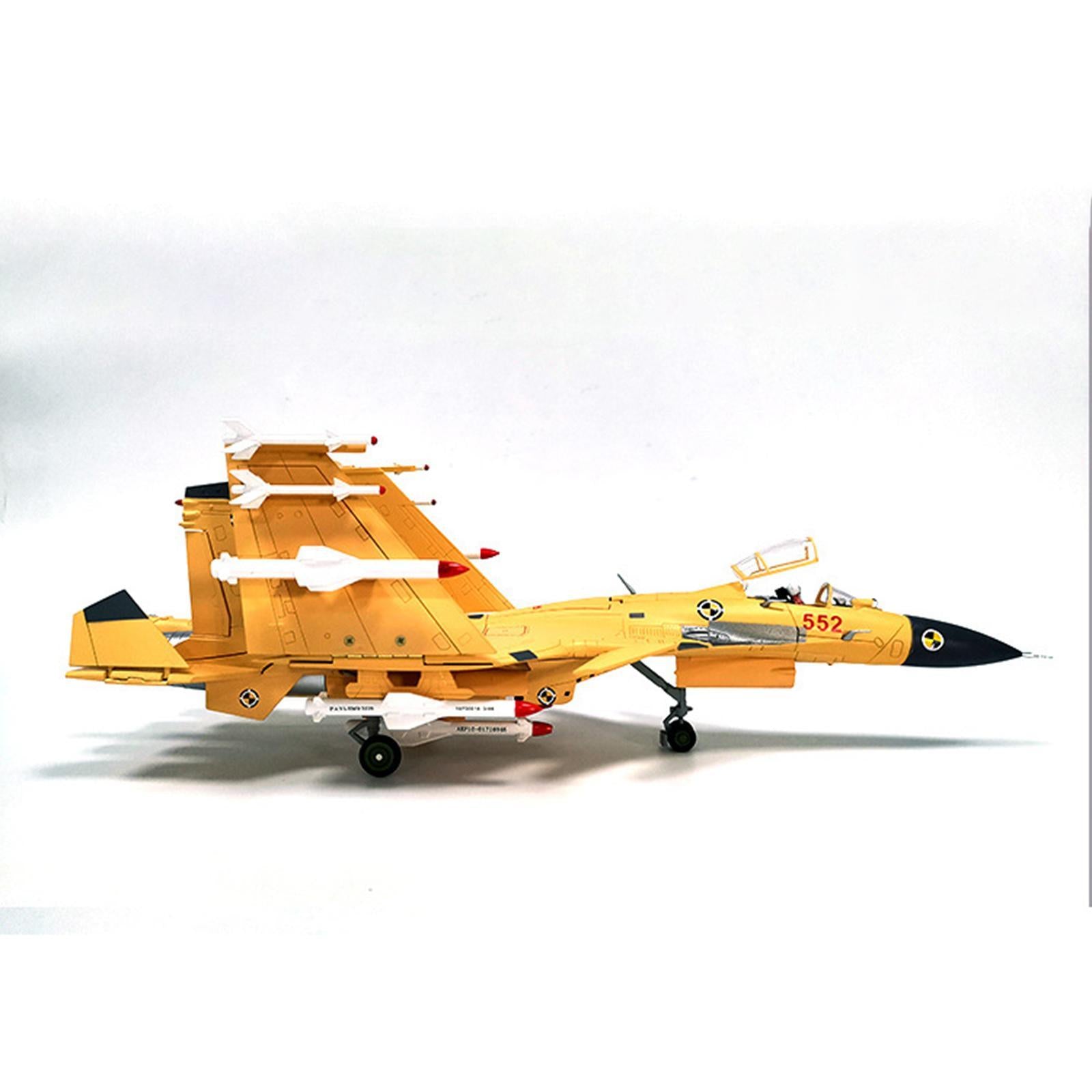 Alloy Fighter Model 1:48 Scale Hobbies Commemorate Toys Company Decorations Yellow