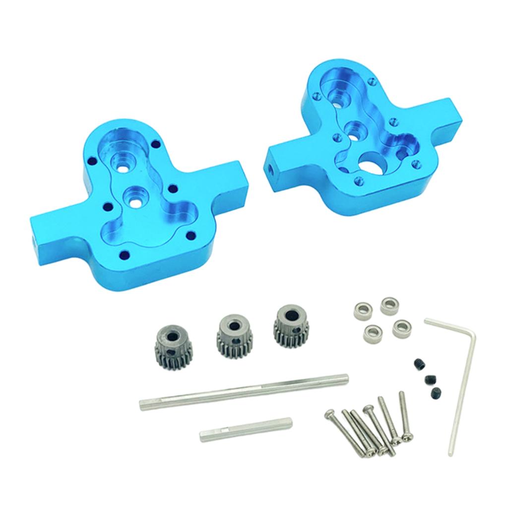 D90 Transfer Case Metal Upgrade Parts for 1/12 D90 D91 D96 MN98 99S blue