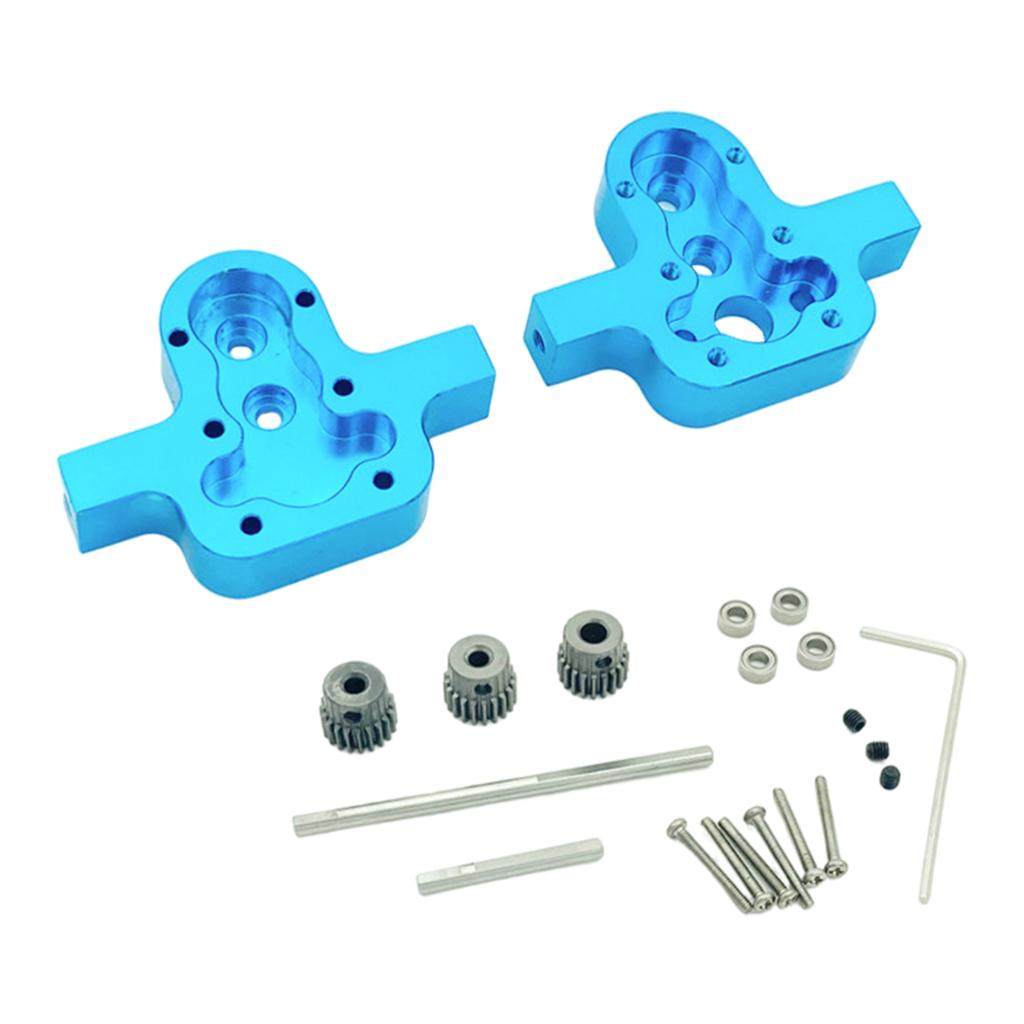 D90 Transfer Case Metal Upgrade Parts for 1/12 D90 D91 D96 MN98 99S blue