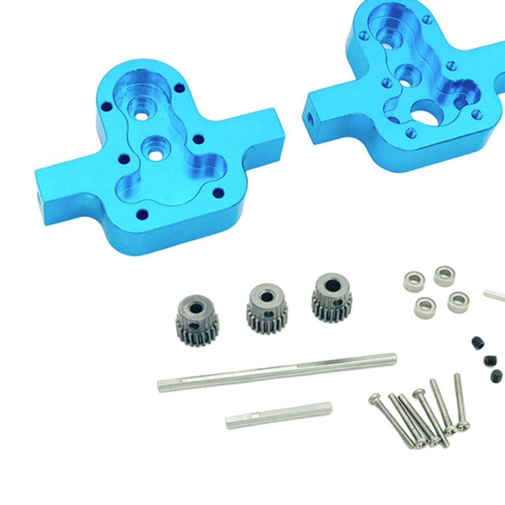 D90 Transfer Case Metal Upgrade Parts for 1/12 D90 D91 D96 MN98 99S blue