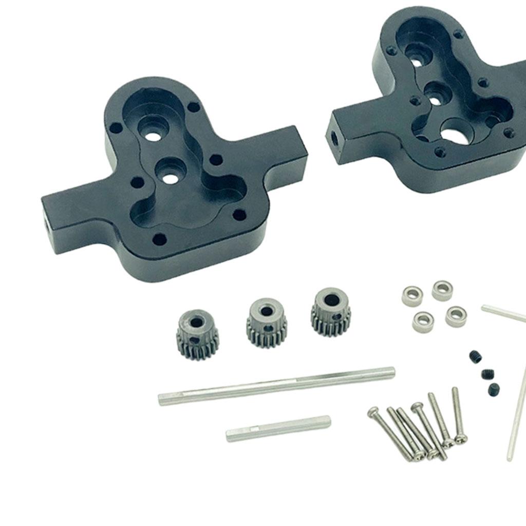 D90 Transfer Case Metal Upgrade Parts for 1/12 D90 D91 D96 MN98 99S black