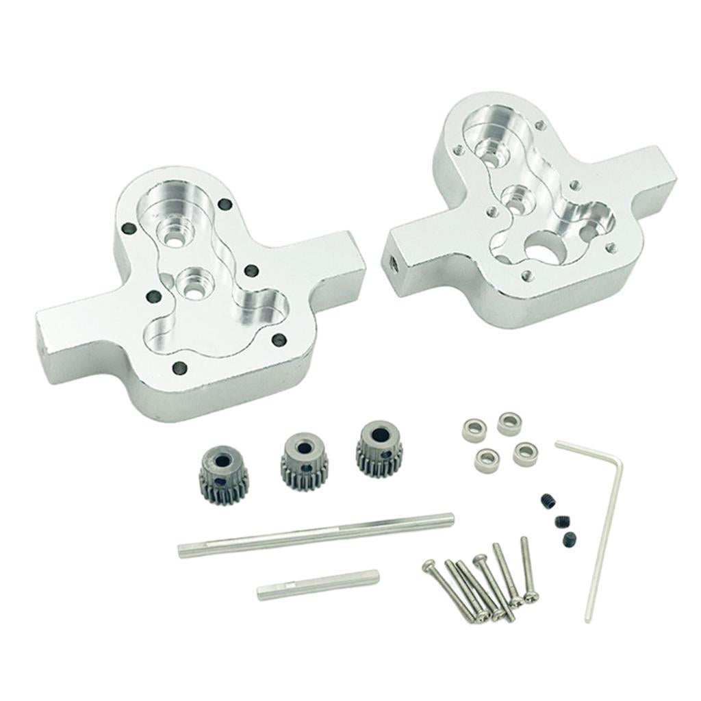 D90 Transfer Case Metal Upgrade Parts for 1/12 D90 D91 D96 MN98 99S silver