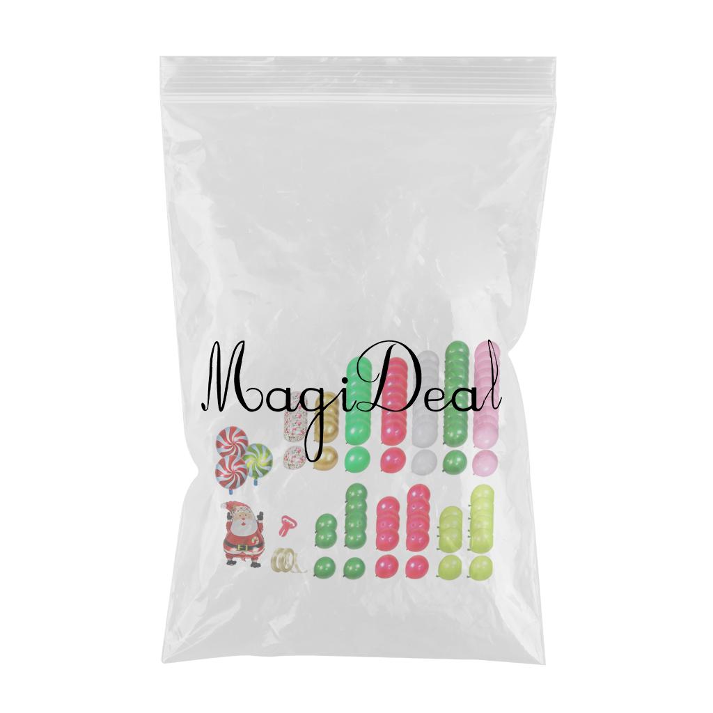90x Green Red Yellow Gold Confetti Latex Balloons DIY Balloon Arch Kit