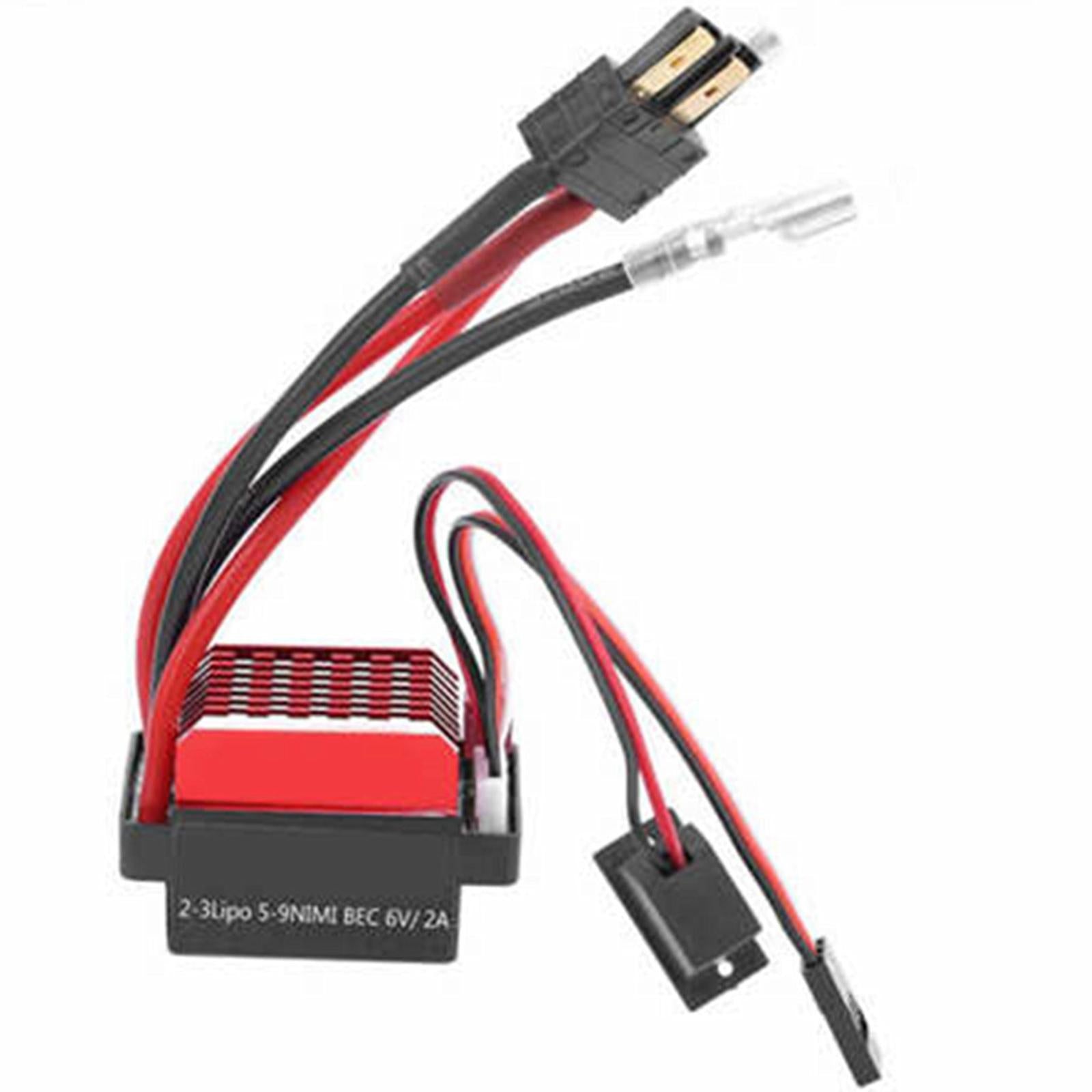 Brush Motor ESC 60A Universal Part for 1/10 RC Model Buggy Touring Car XT60 Plug