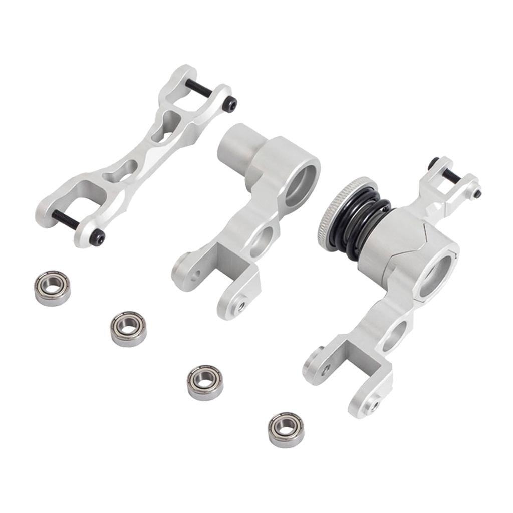 Ajustable Steering Assembly with Bearings 7746 for X-MAXX 1/5 RC DIY Silver