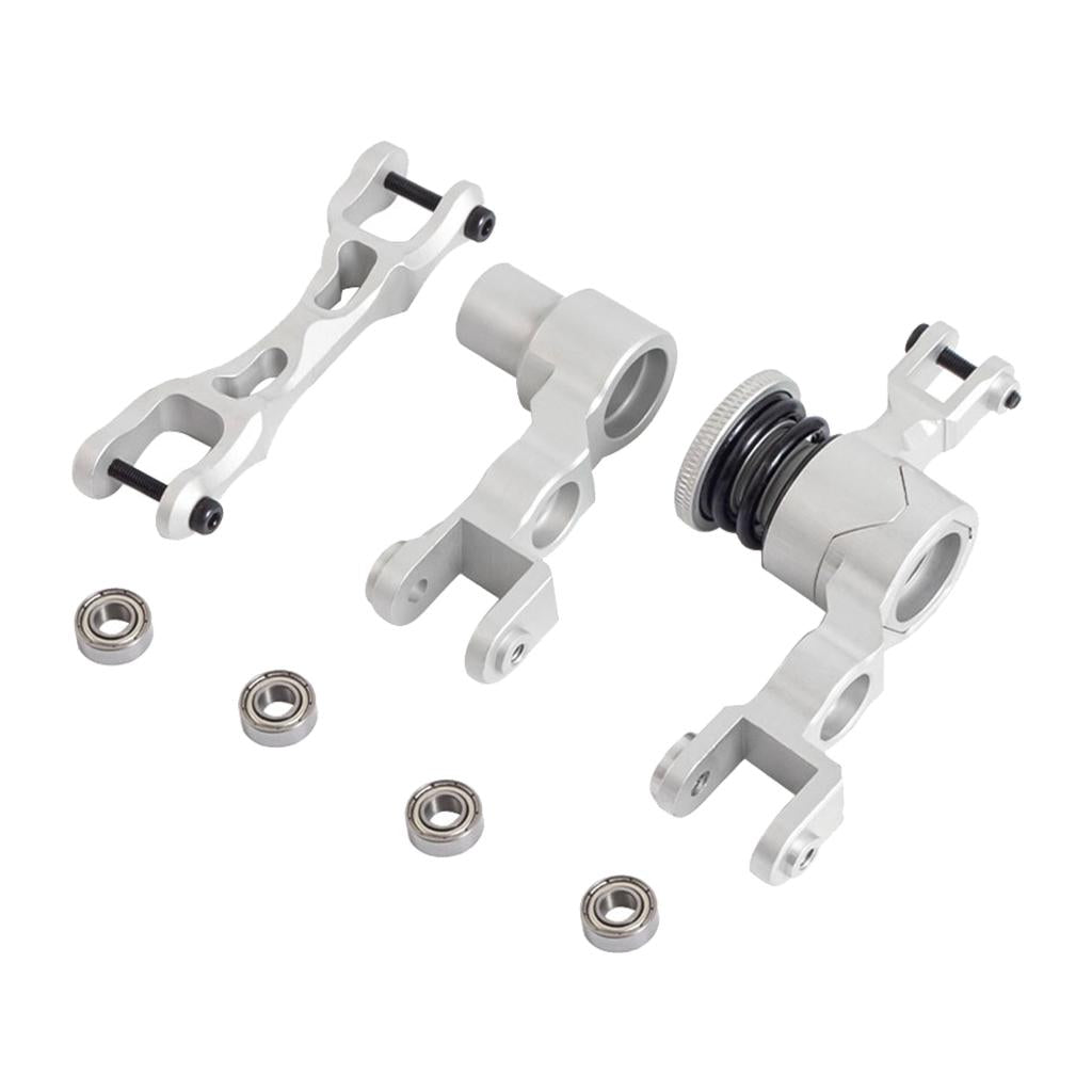 Ajustable Steering Assembly with Bearings 7746 for X-MAXX 1/5 RC DIY Silver