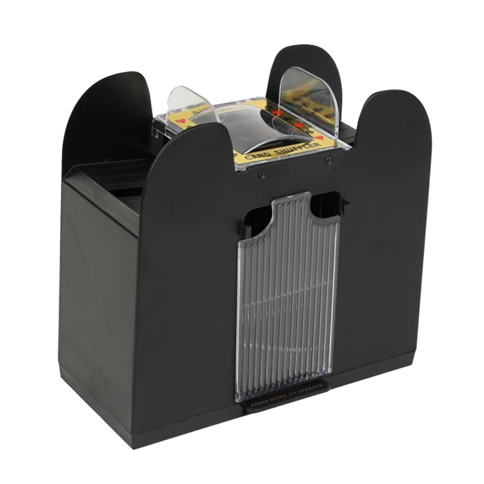 Card Shuffler Dealer Dispenser Battery&USB Accs Casino Trading Card for Club 6 Deck Enhanced