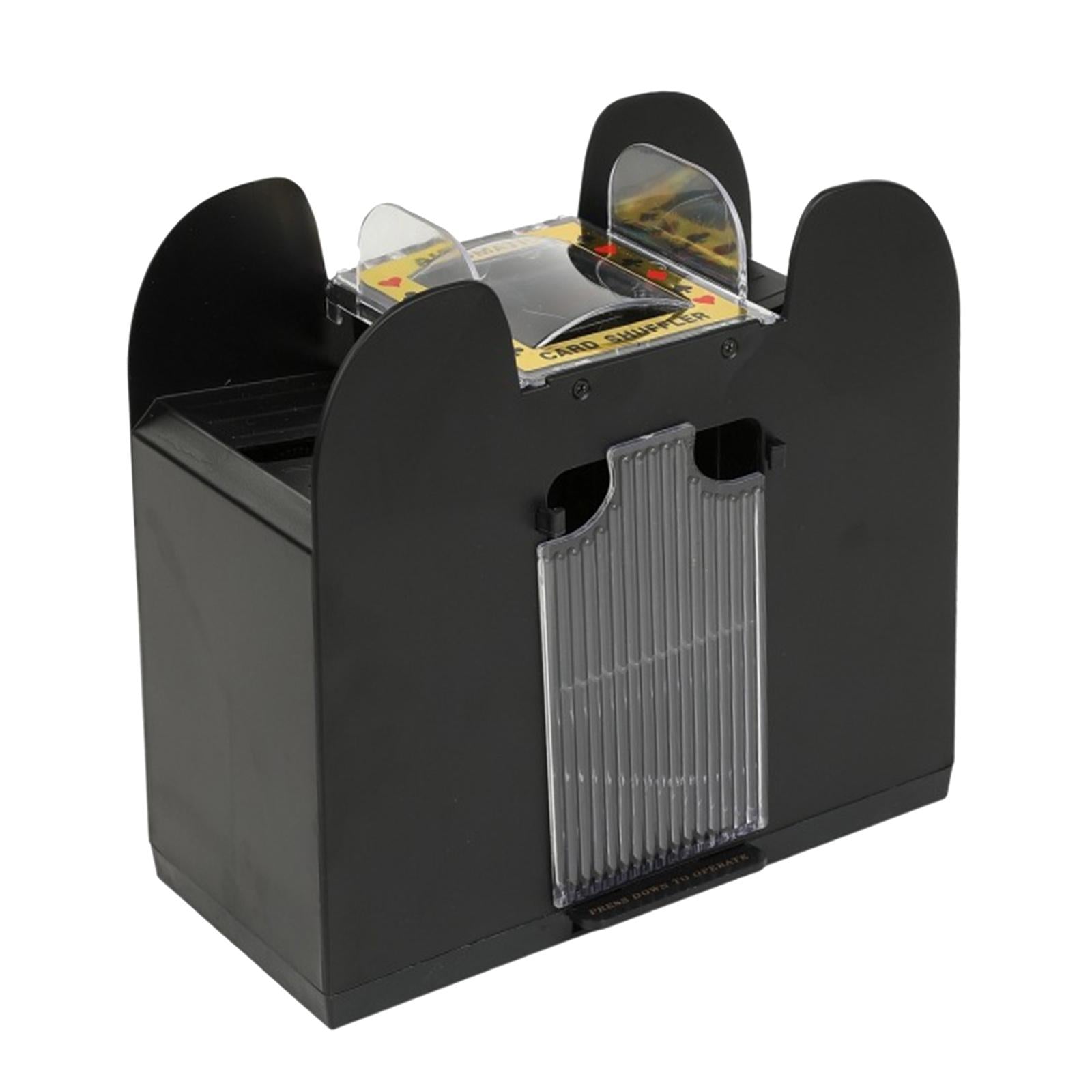 Card Shuffler Dealer Dispenser Battery&USB Accs Casino Trading Card for Club 6 Deck Enhanced