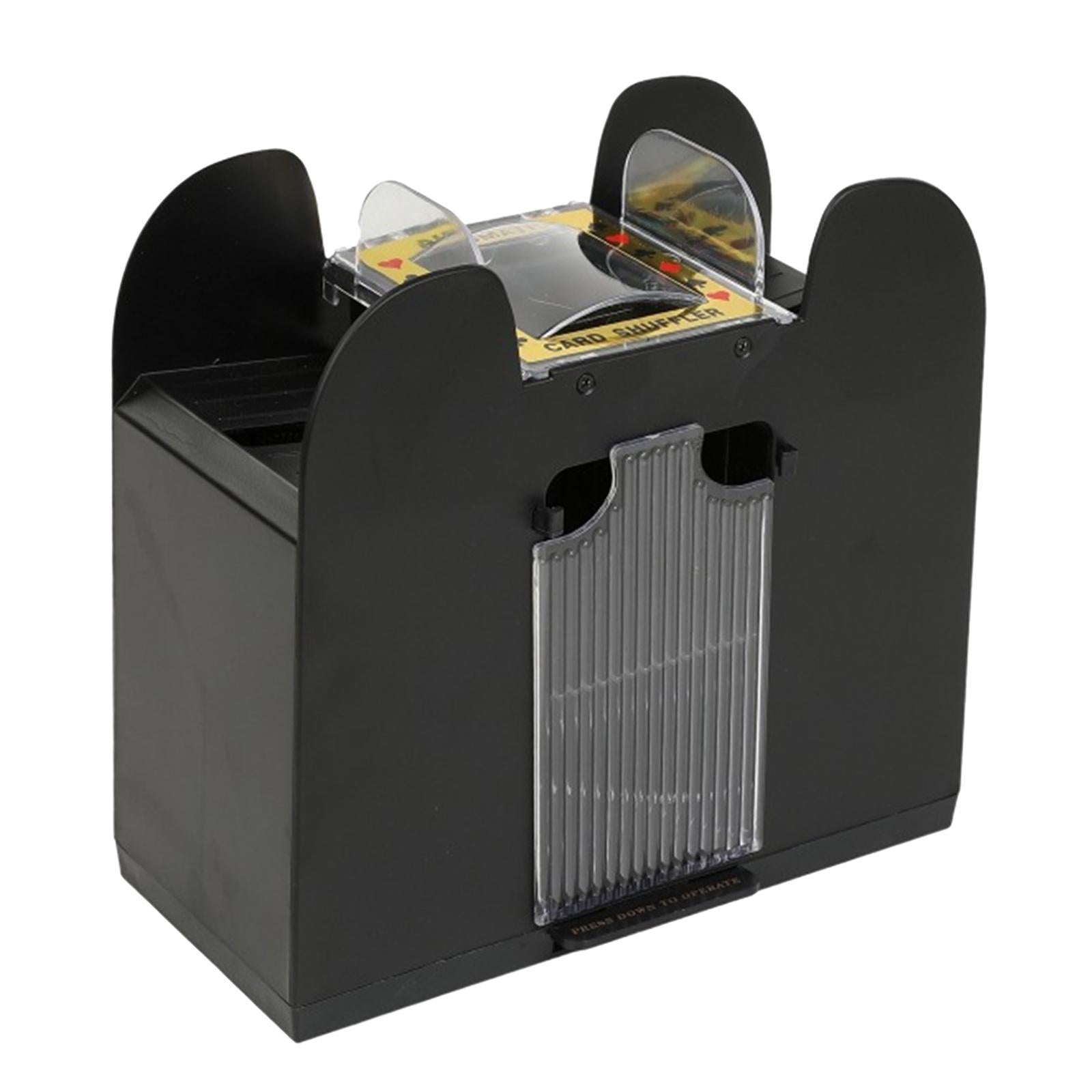 Card Shuffler Dealer Dispenser Battery&USB Accs Casino Trading Card for Club 6 Deck Enhanced